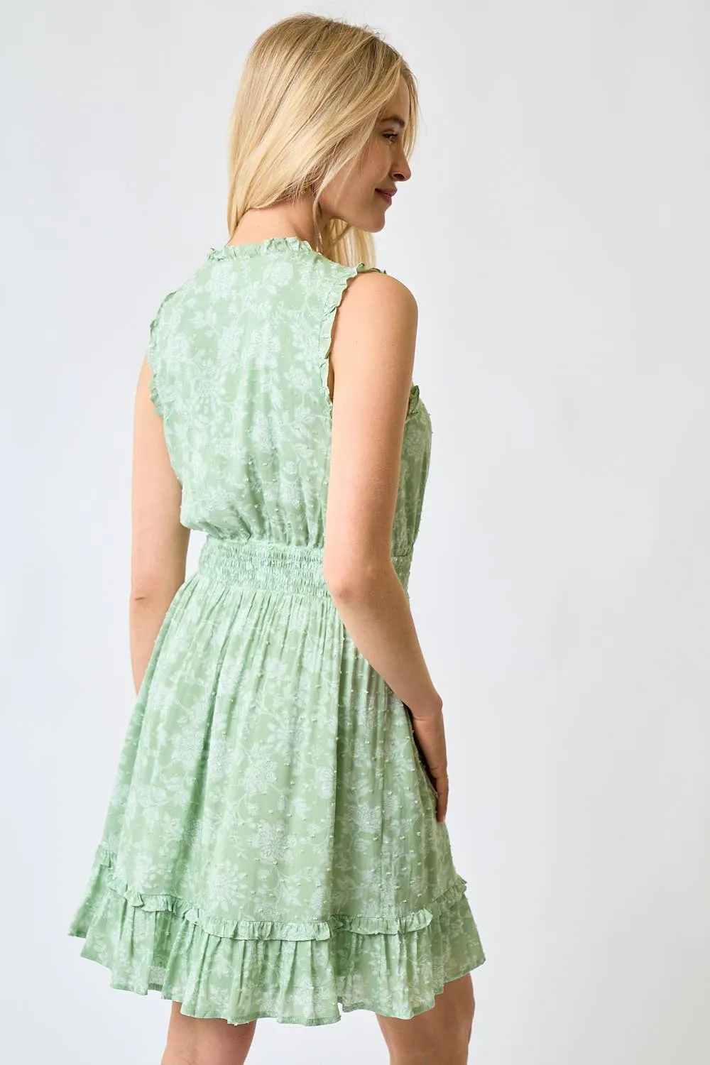 Green Floral Dress