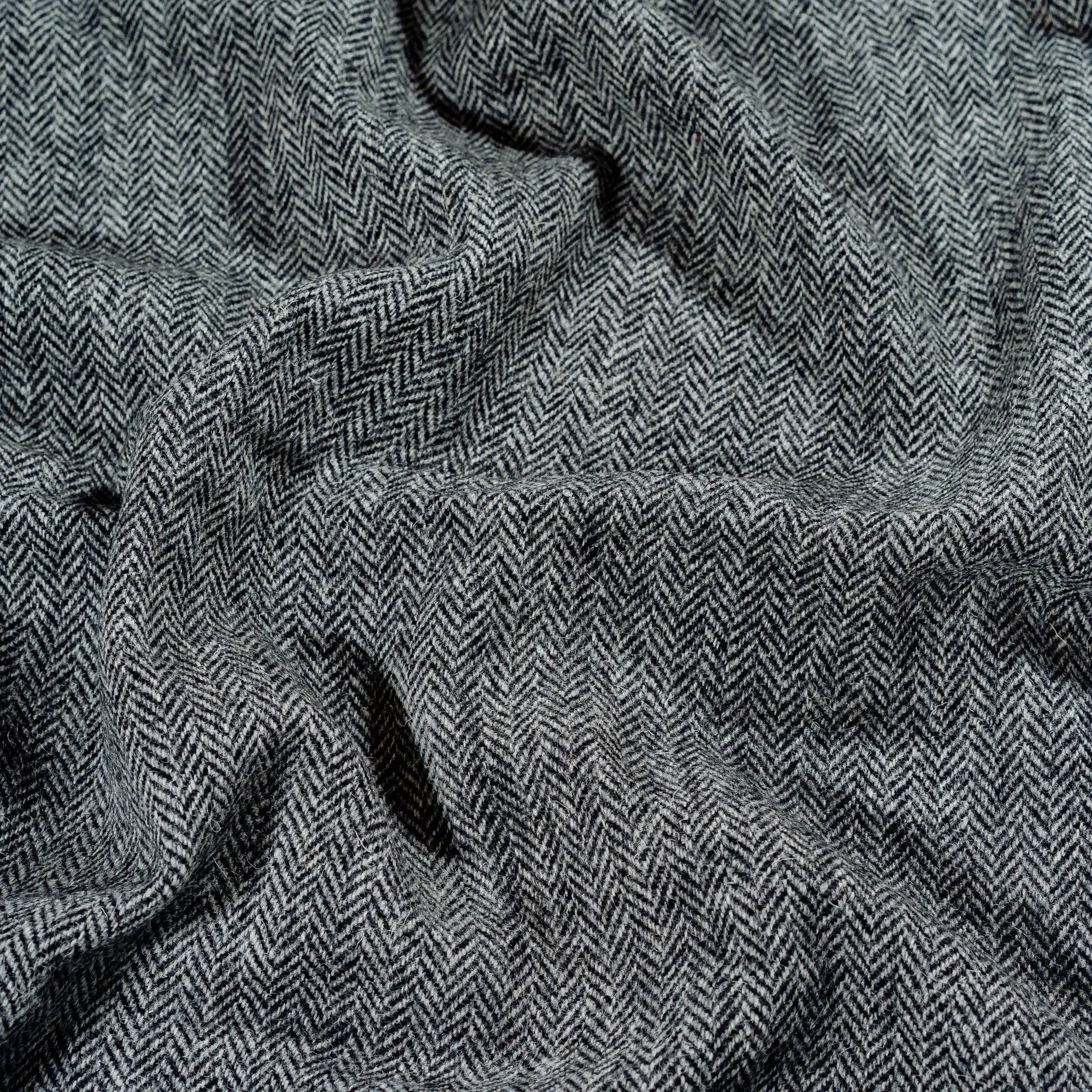 Grey Herringbone Wrap Blanket