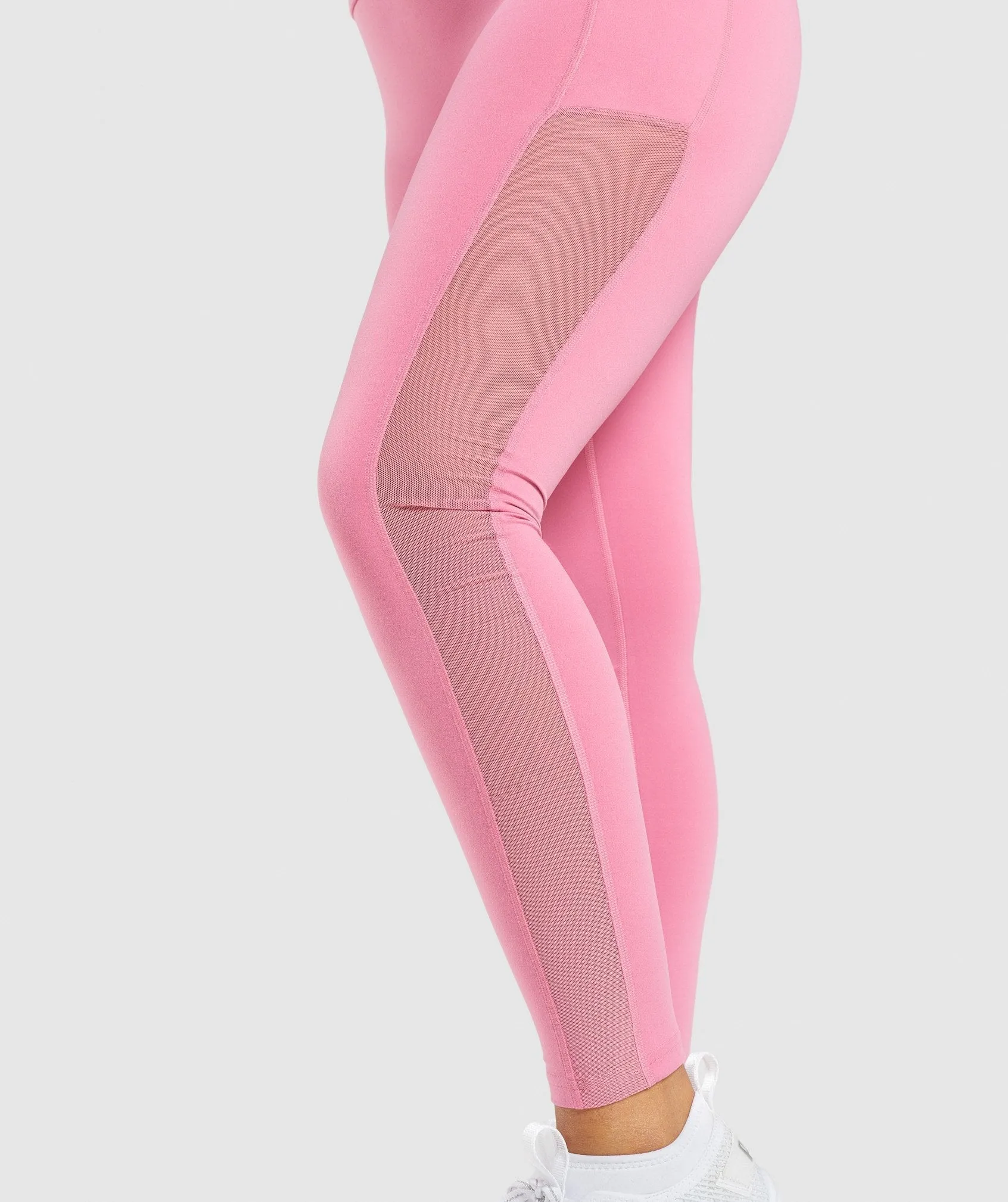 Gymshark Training Mesh Pocket Leggings - Pink