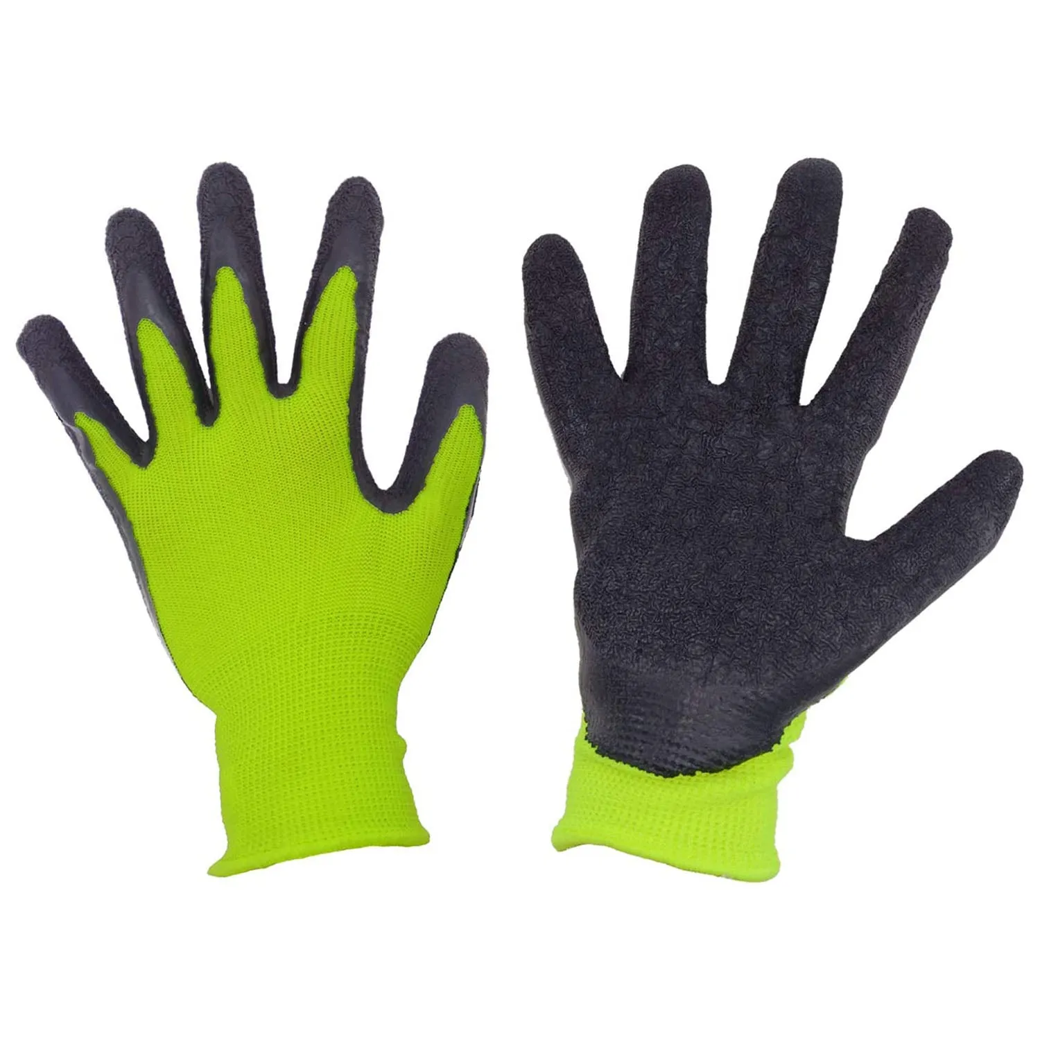 Handlandy Garden Gloves for Kids Rubber Coated Palm 50978 (4/8/12 Pairs)