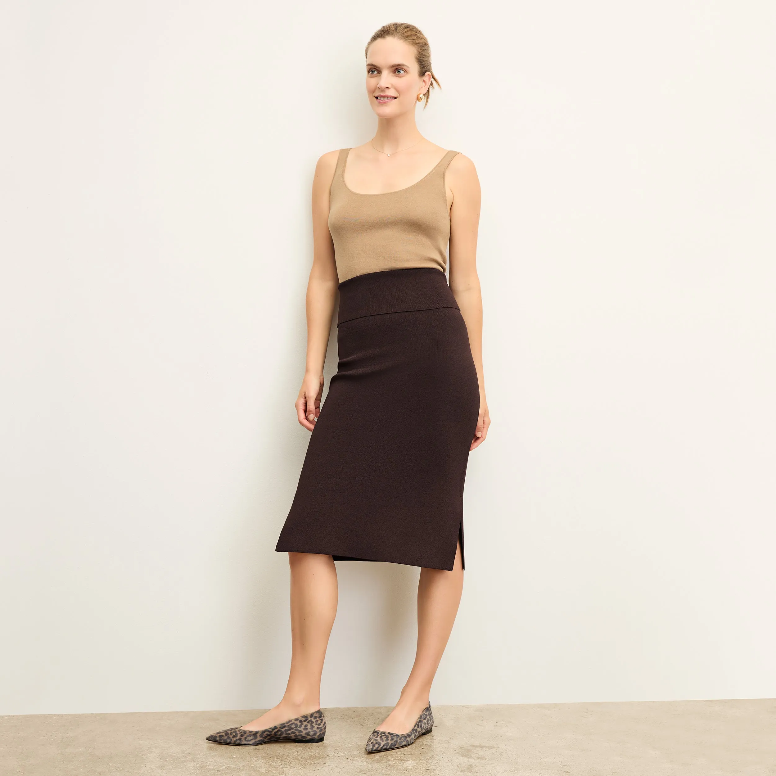 Harlem Skirt - Jardigan Knit :: Chocolate