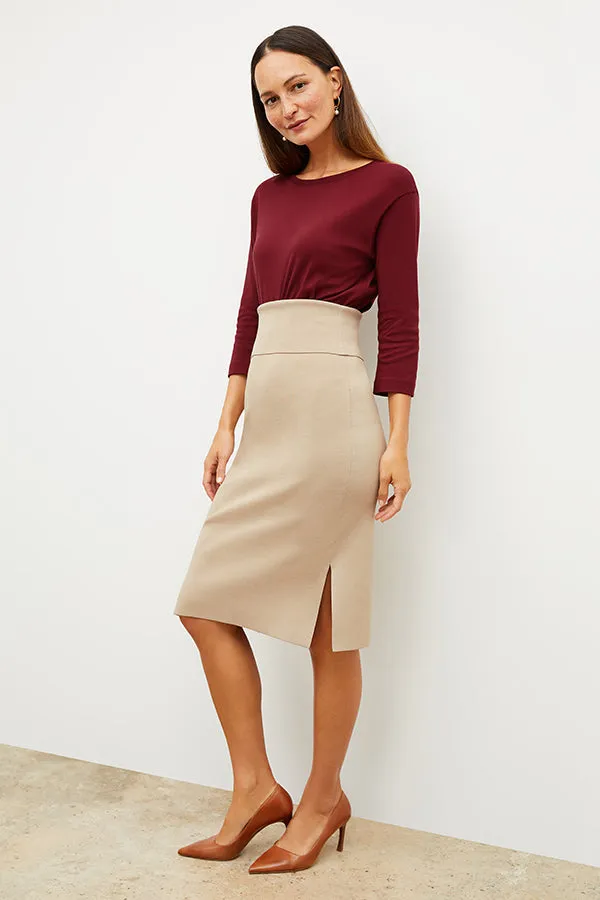 Harlem Skirt - Jardigan Knit :: Latte