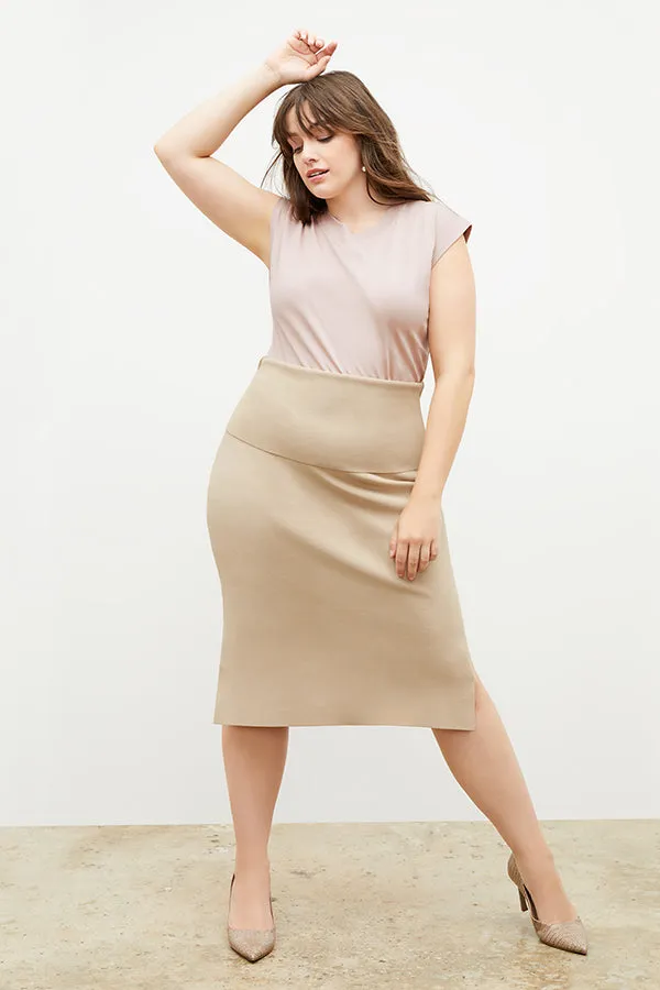 Harlem Skirt - Jardigan Knit :: Latte