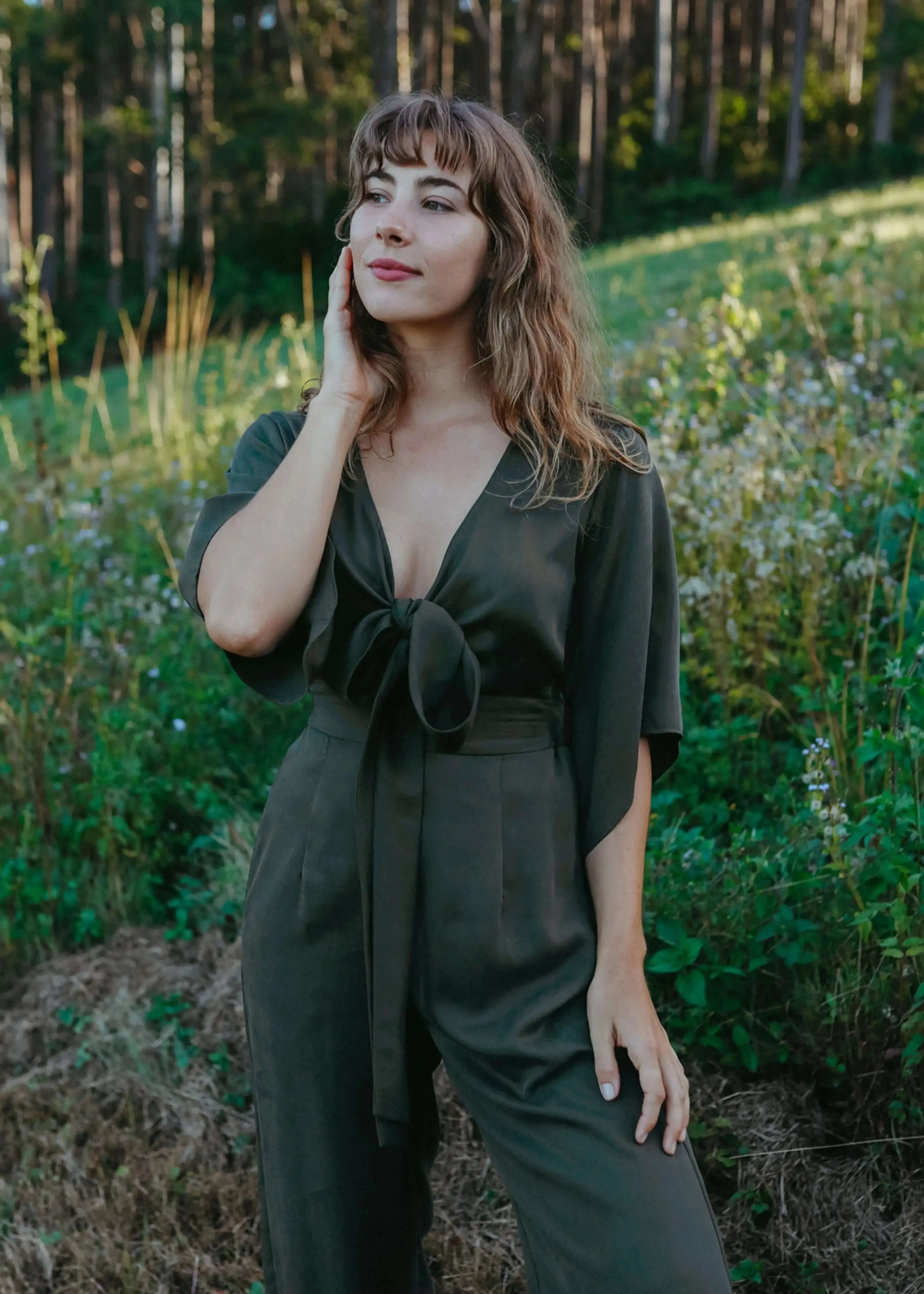 Hideaway Jumpsuit Moss by Tasi Travels