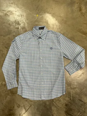 Home Bound Blue & Yellow Cotton Button Down Shirt