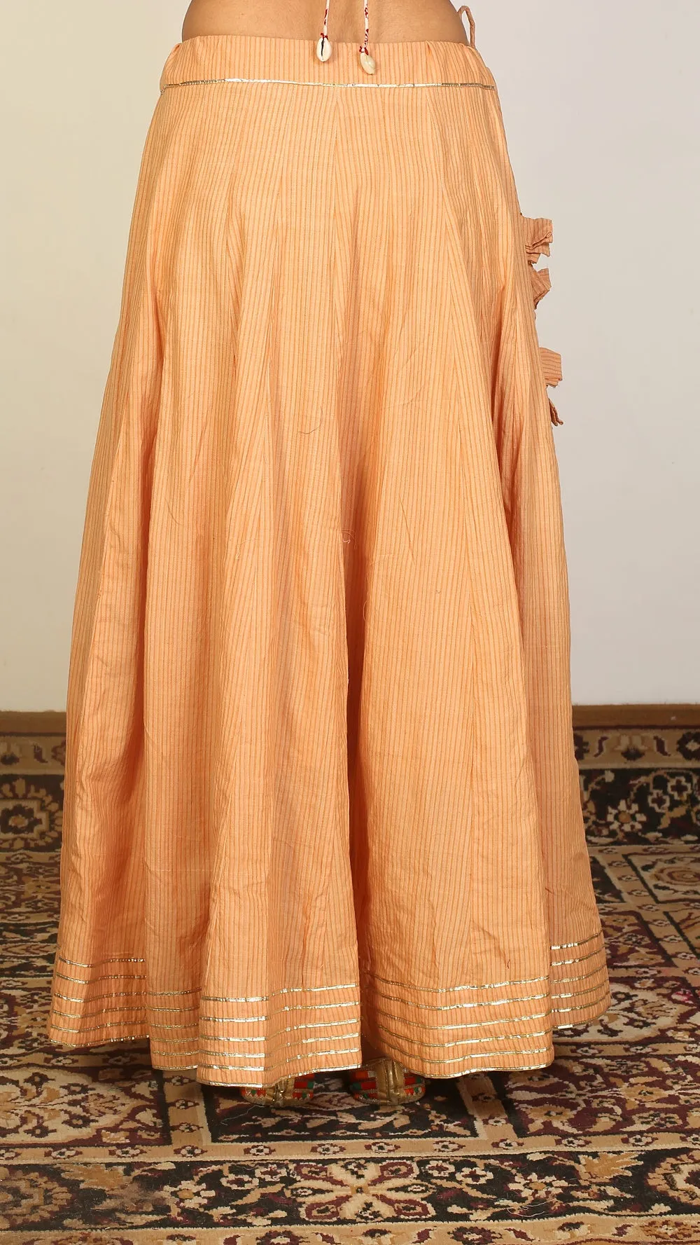 Honey Panel Flared Skirt