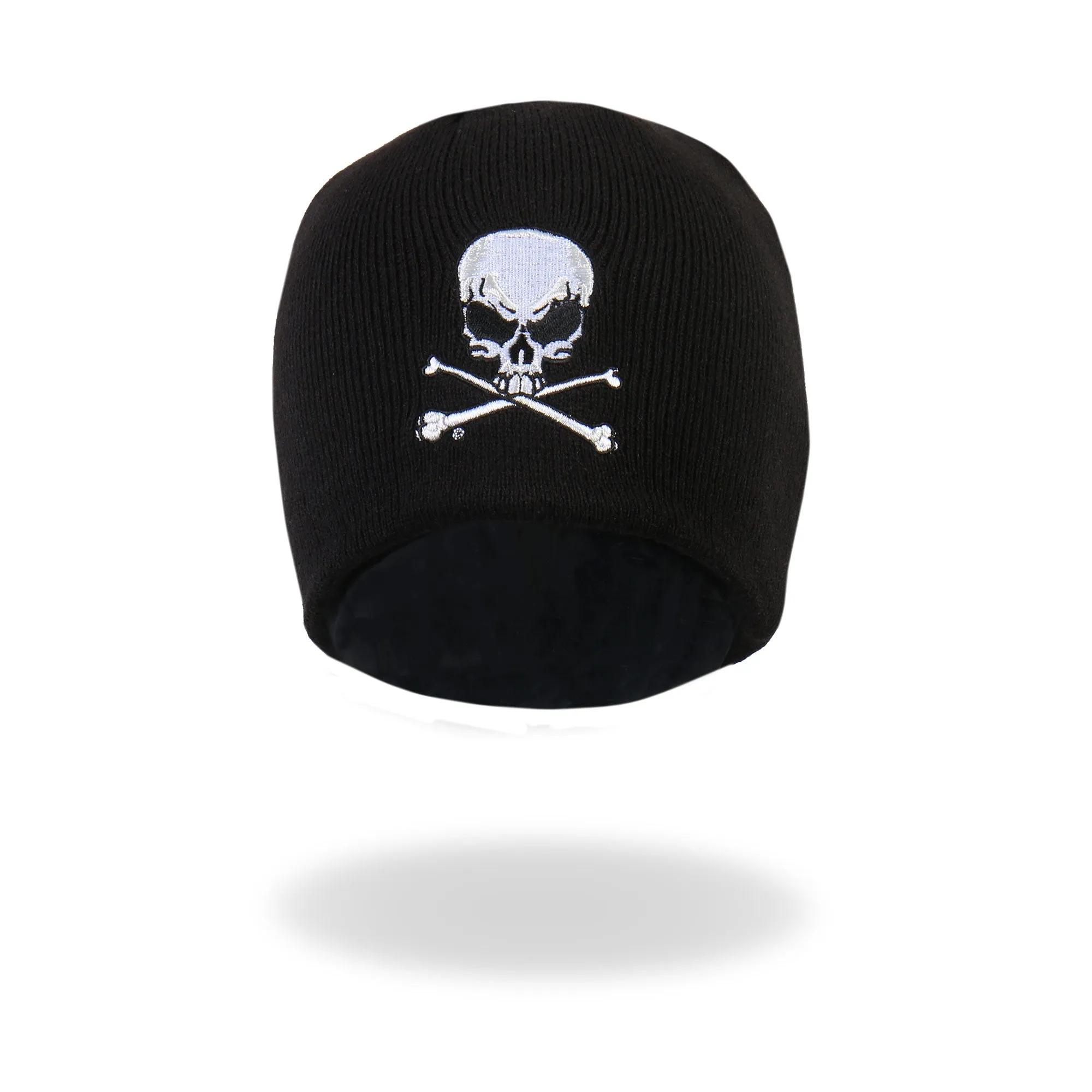 Hot Leathers KHB1010 Skull and Crossbones Knit Cap