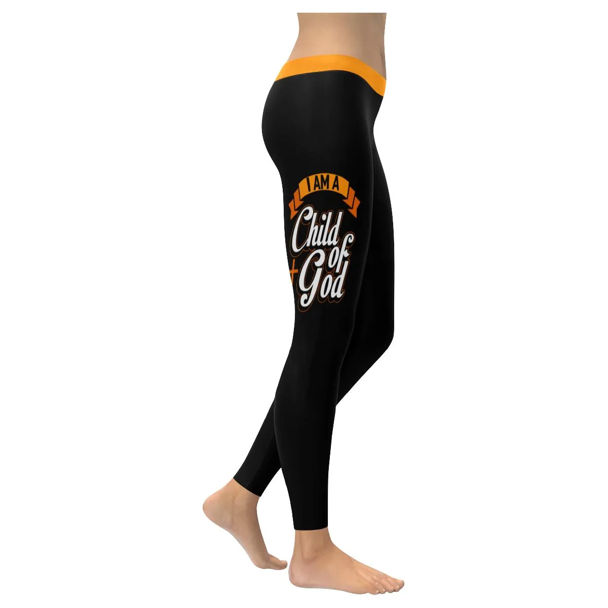 I Am A Child Of God Soft Leggings For Women - Christian Leggings For Women