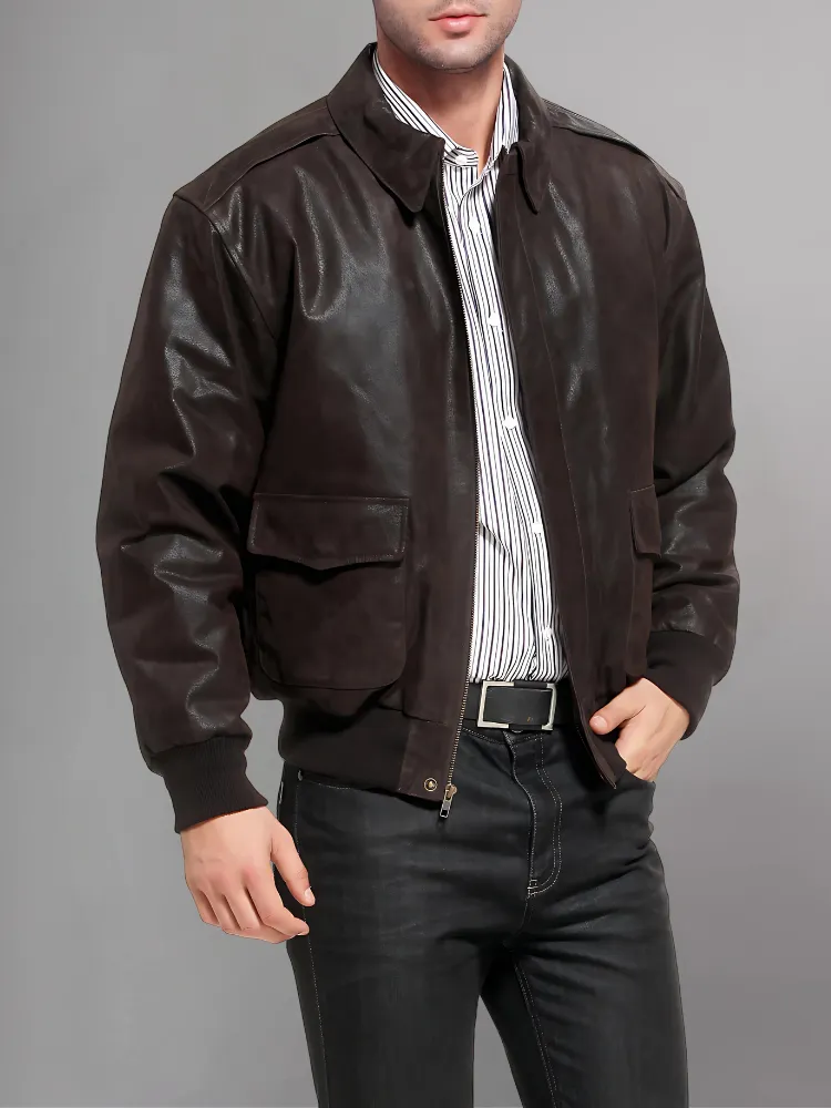 Iconic Reddish Brown A-2 Flight Jacket