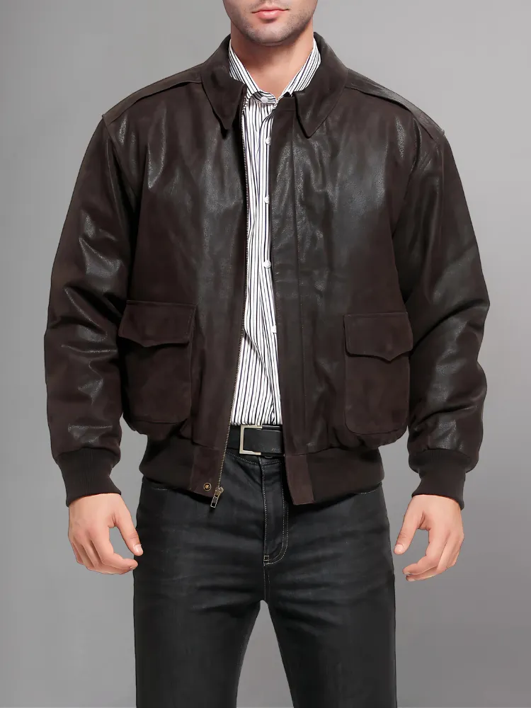 Iconic Reddish Brown A-2 Flight Jacket