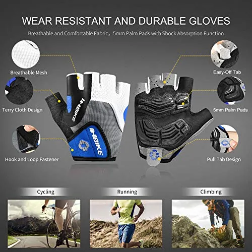 INBIKE Gel Pad Half Finger Cycling Gloves