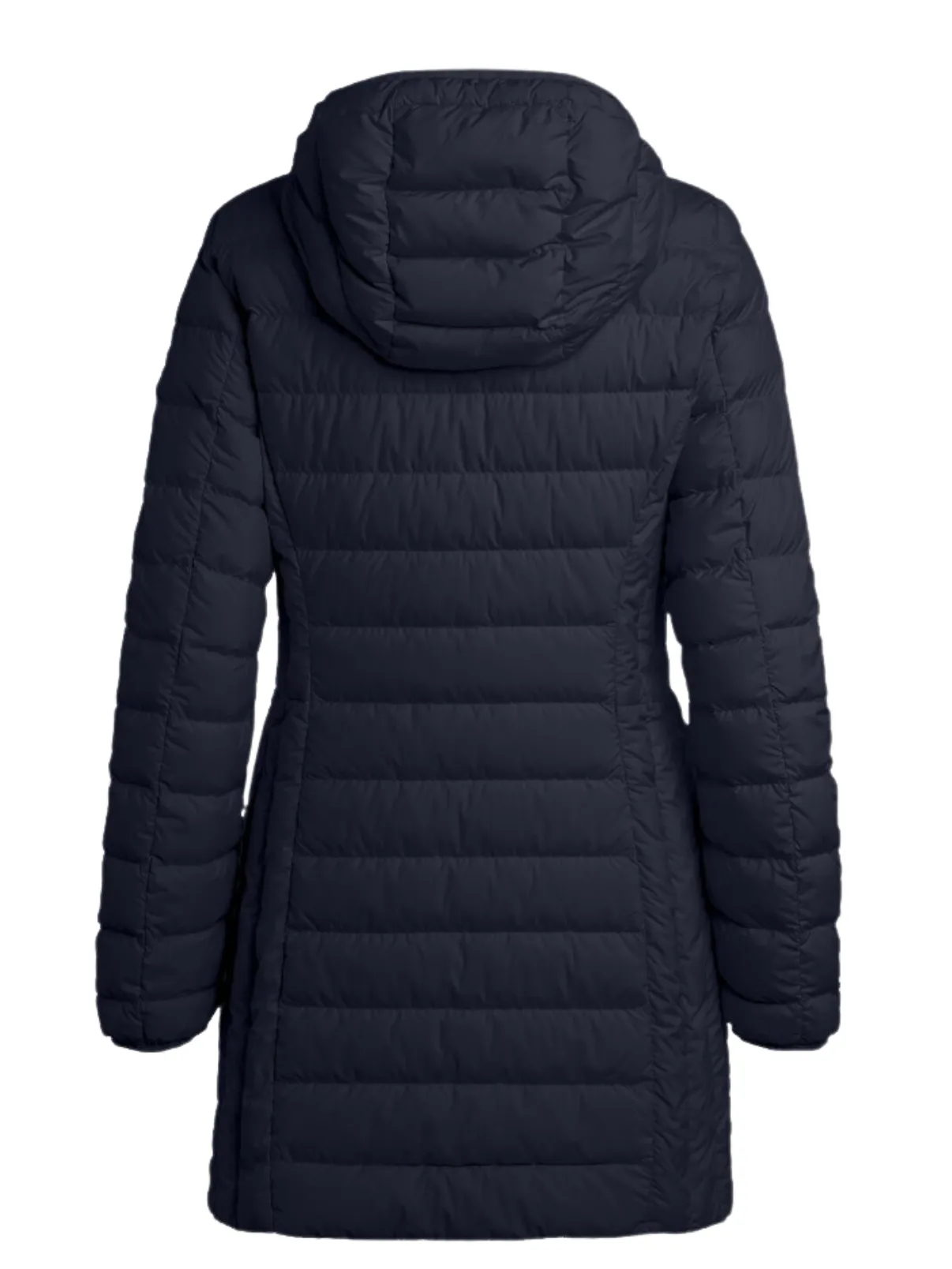 Irene 3/4 Long Puffer Coat in Navy Blue