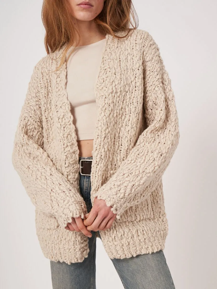 Ivory Wool Cardigan