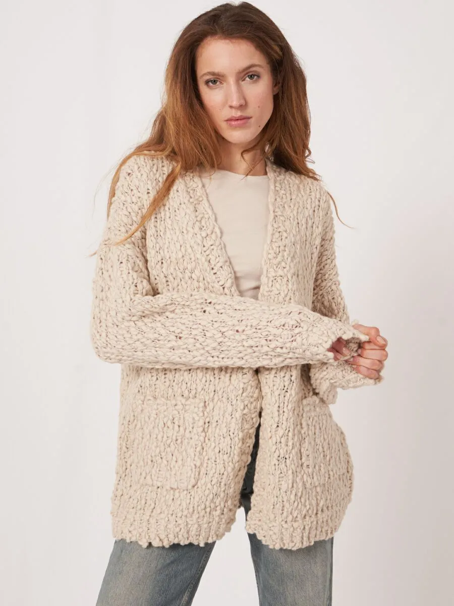 Ivory Wool Cardigan