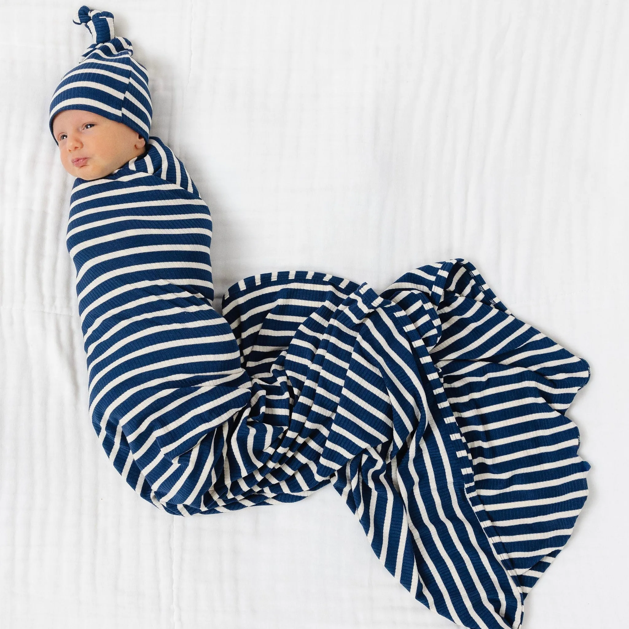 Jack Ribbed Newborn Hat Bundle (Gown)