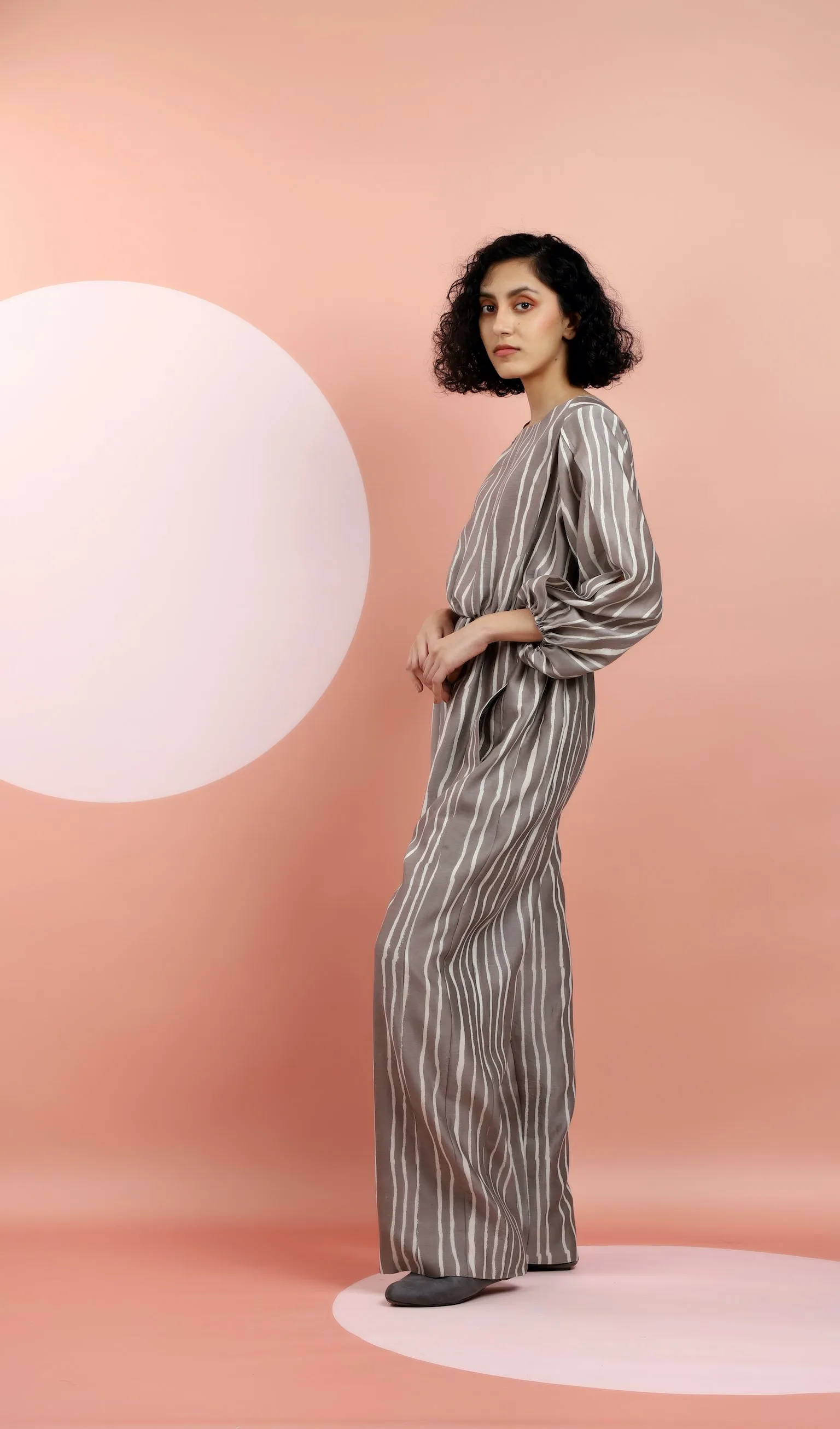 Kashish Bagru printed Striped Jumpsuit