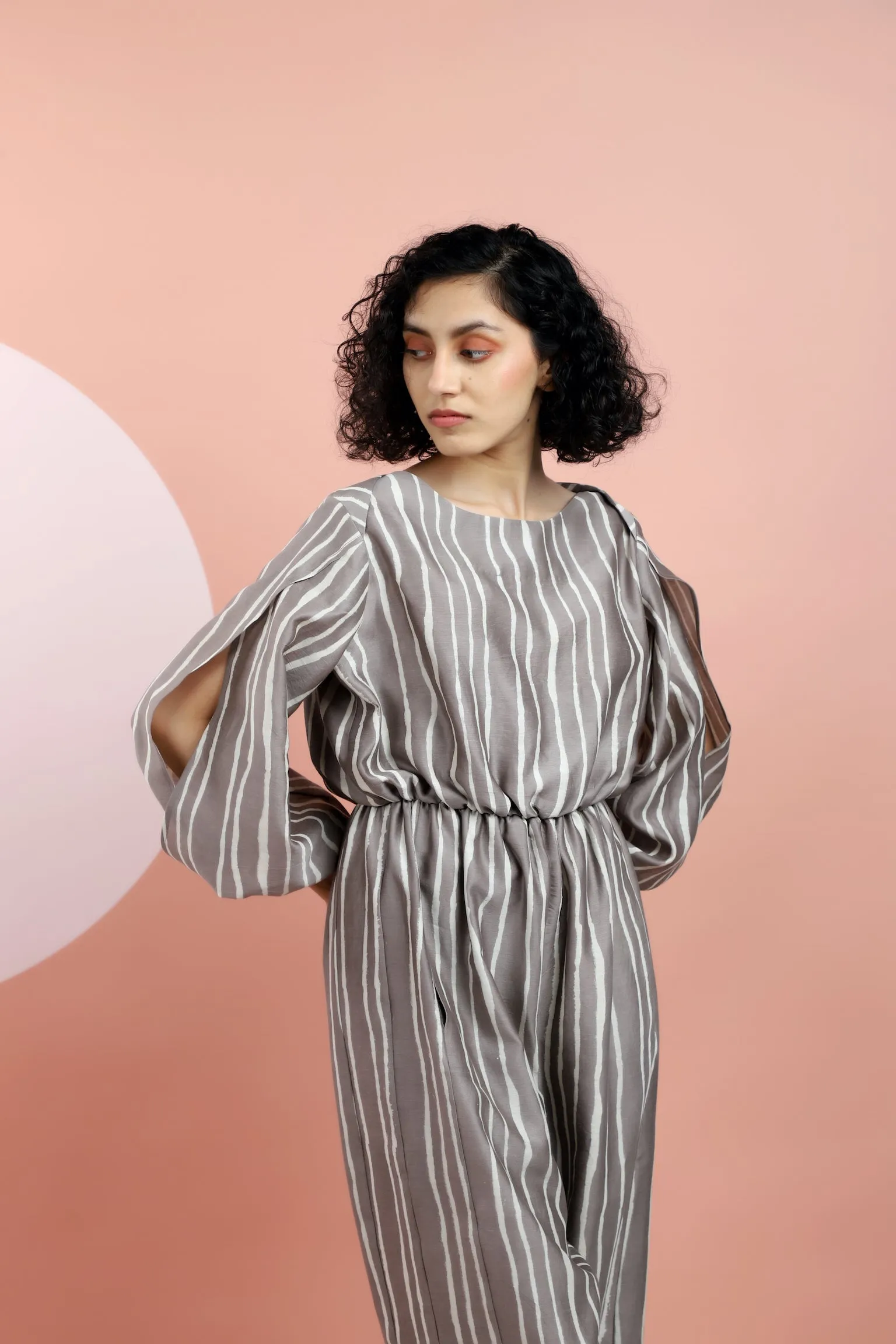 Kashish Bagru printed Striped Jumpsuit