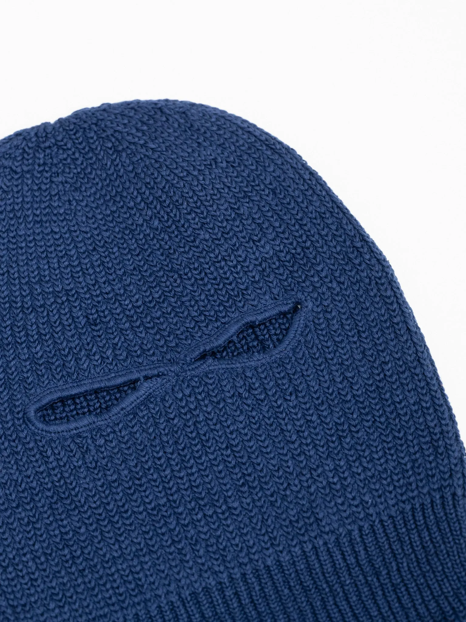 Knit Balaclava Beanie - Royal Blue, Camel