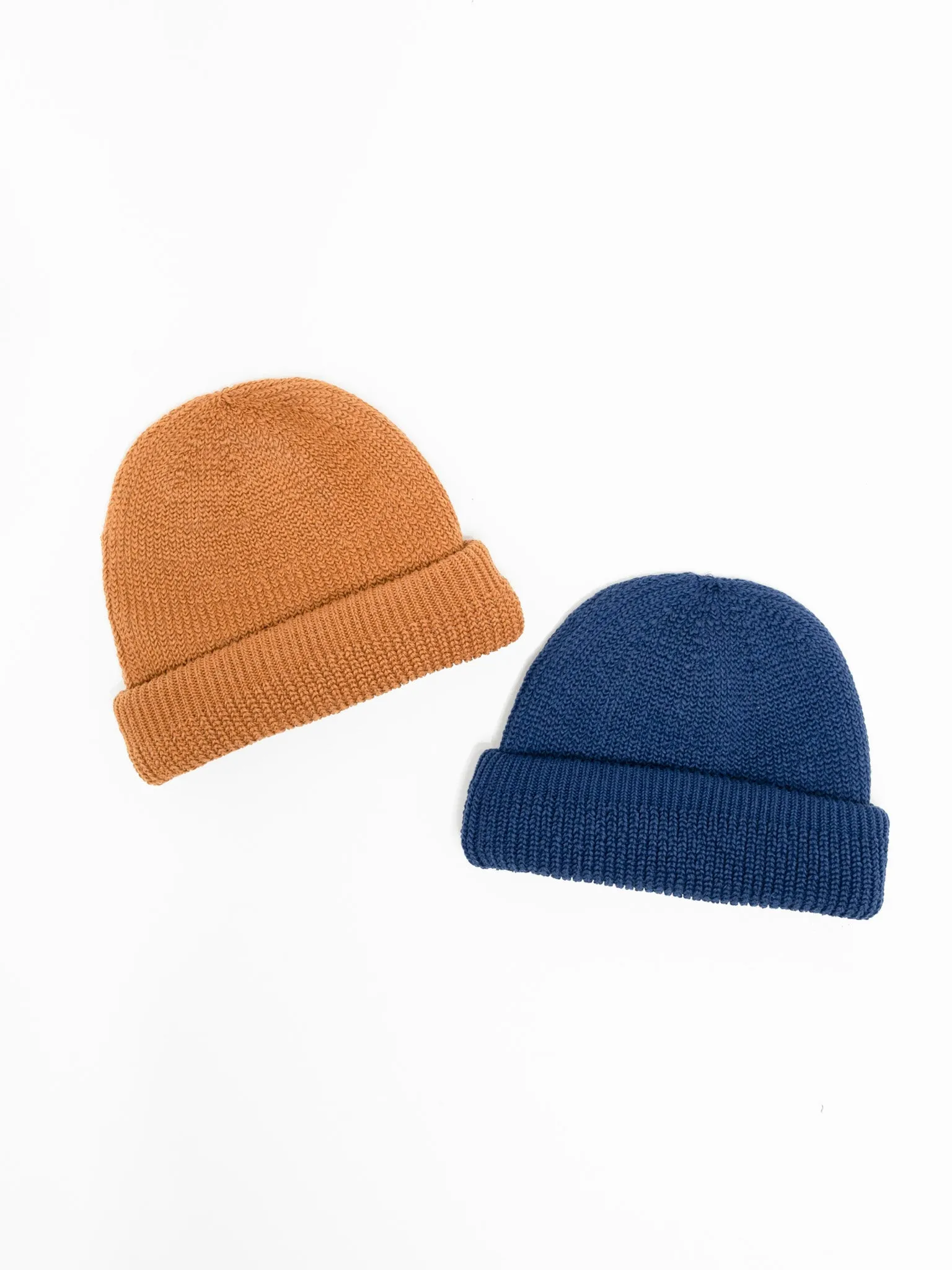 Knit Balaclava Beanie - Royal Blue, Camel