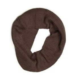 Knit Cowl / Dark Brown / Unisex