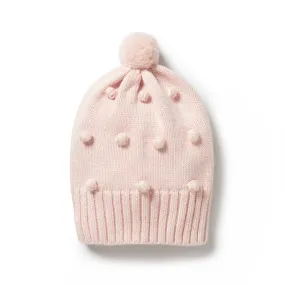 Knitted Bauble Hat | Pink