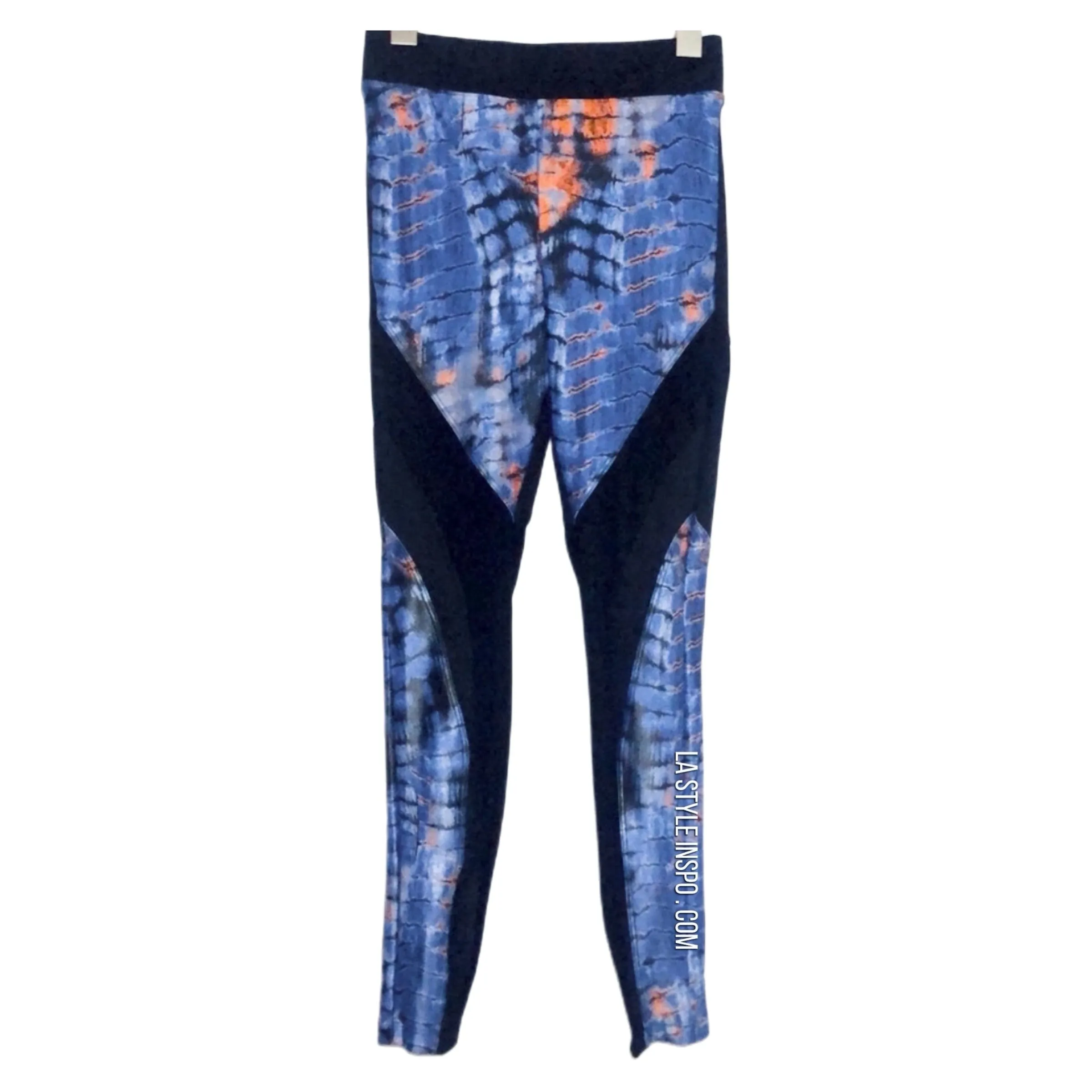 KORAL Frame Legging Snake Mesh in Blue Size XS