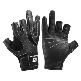 Kyncilor A0062 Outdoor Camping Three-finger Gloves Antiskid Sports Fishing Gloves, Size: M(Black)