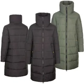 Ladies Trespass Faith Padded Long Length Jacket - Stylish, Water Resistant & Windproof