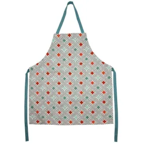 Laila Burnt Orange Cotton Print Apron