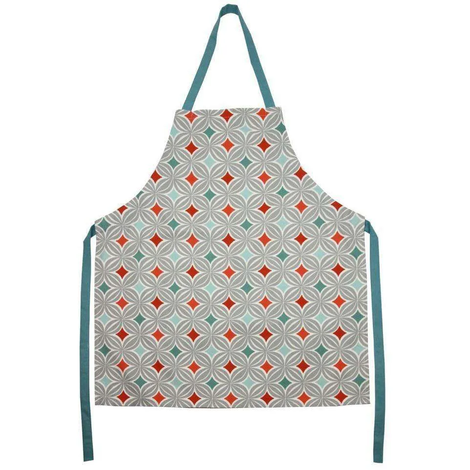 Laila Burnt Orange Cotton Print Apron