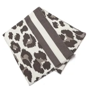 Leo Scarf with Contrast Border | Grey