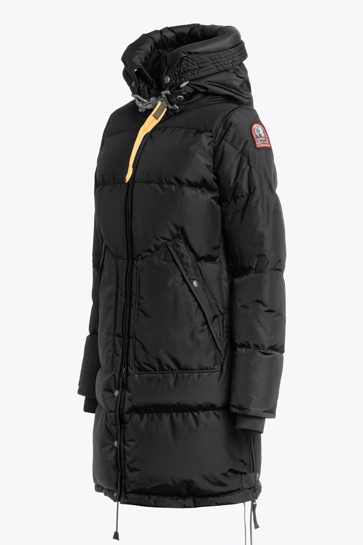 Long Bear Puffer Coat in Black