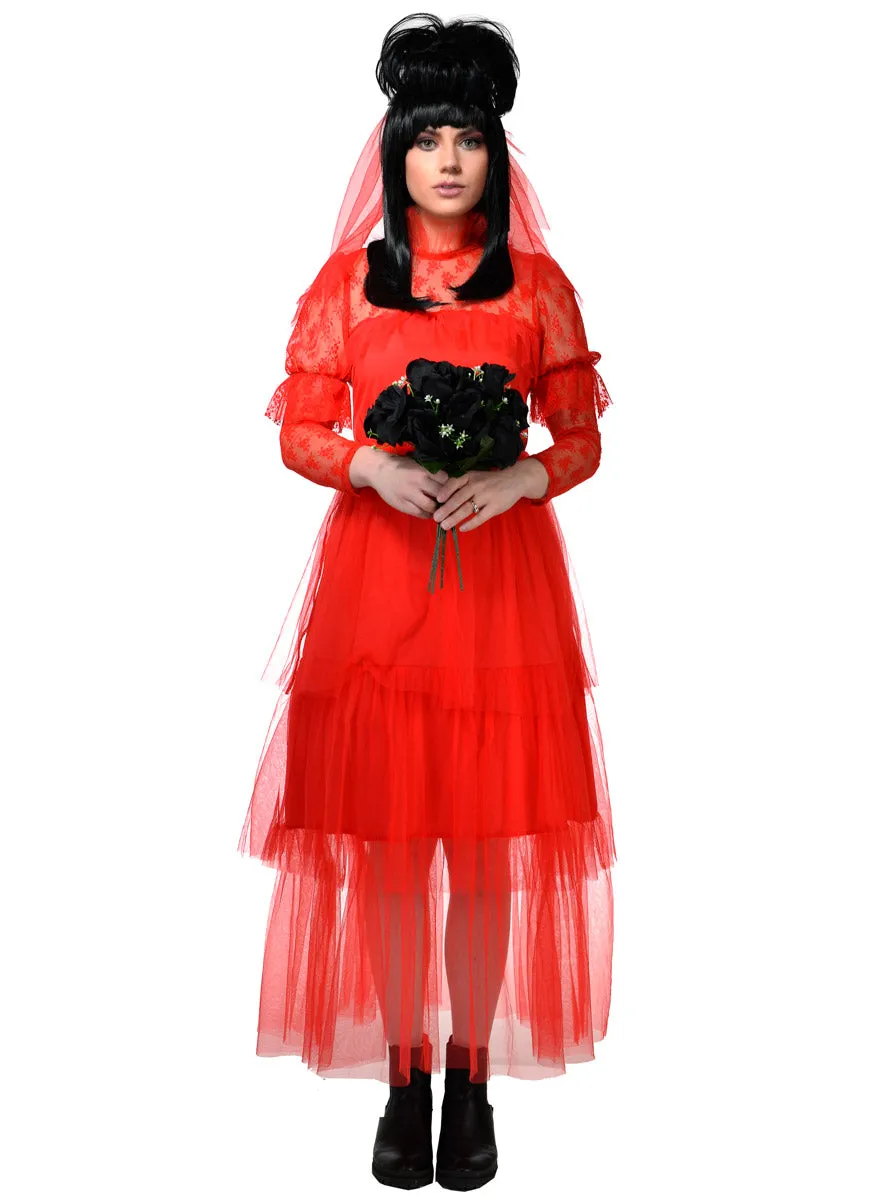 Lydia Red Beetle Bride Womens Halloween Costume