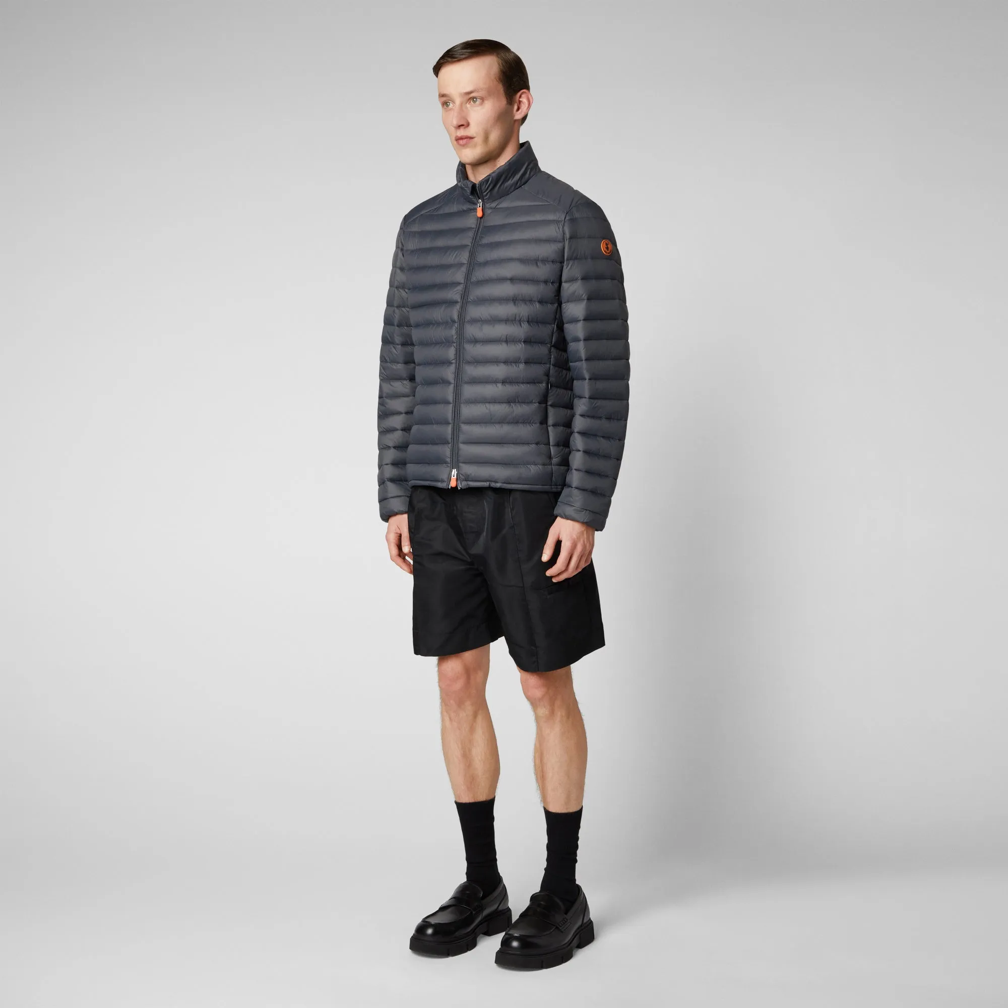 Man's animal free puffer Alexander in storm grey