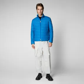 Man's free puffer jacket Alexander in blue berry