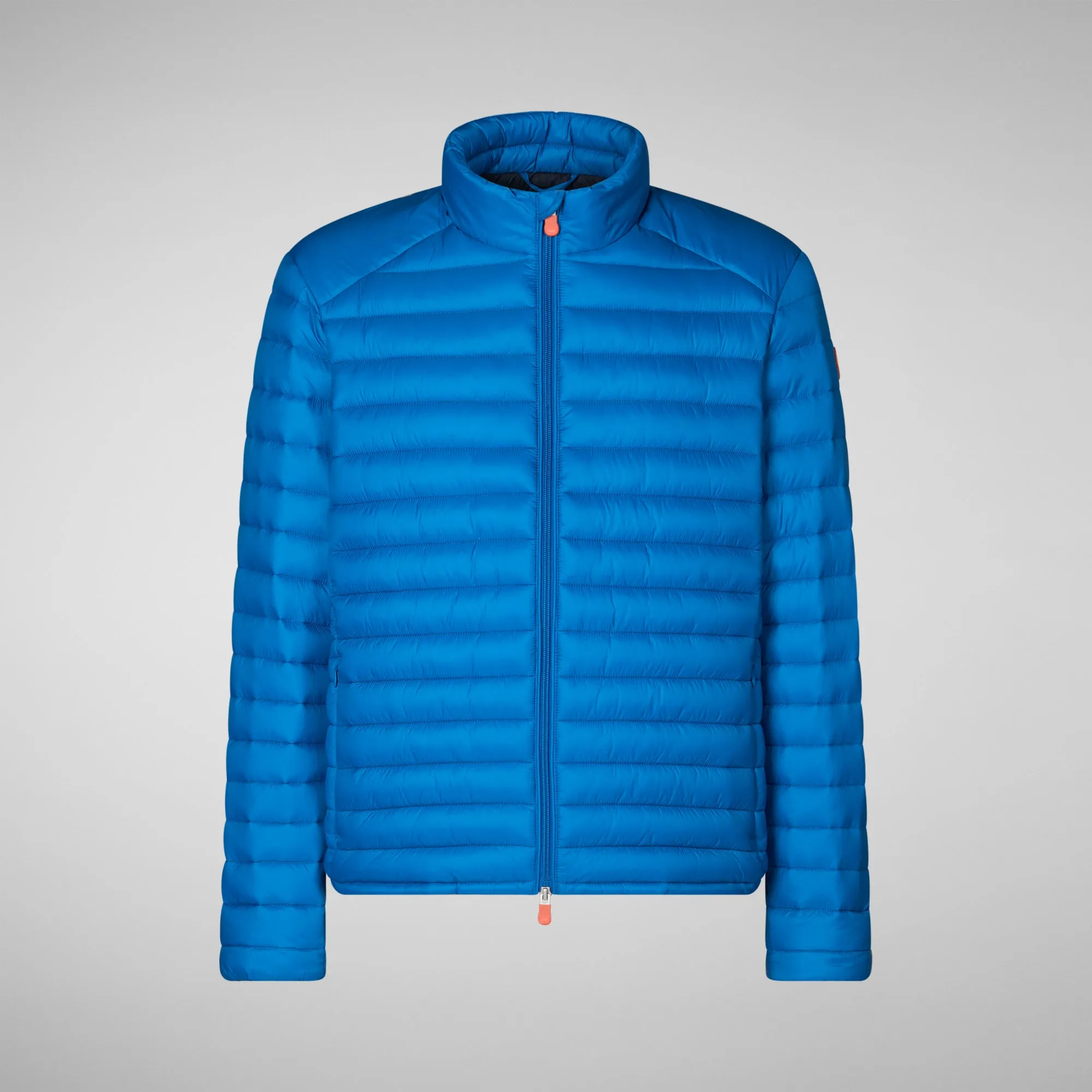 Man's free puffer jacket Alexander in blue berry