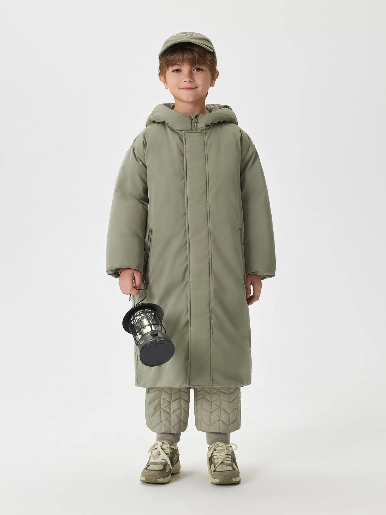 MARC & JANIE Boys Full Zip Hooded Down Coat 240878