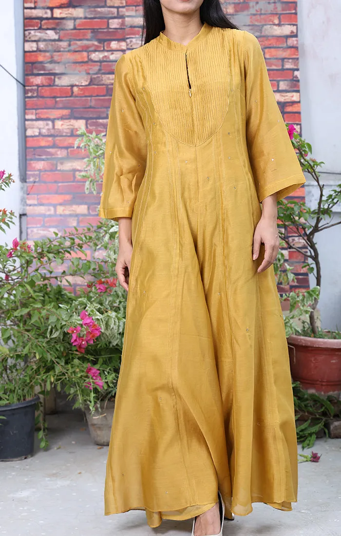 Mellow Gold Chanderi Jumpsuit