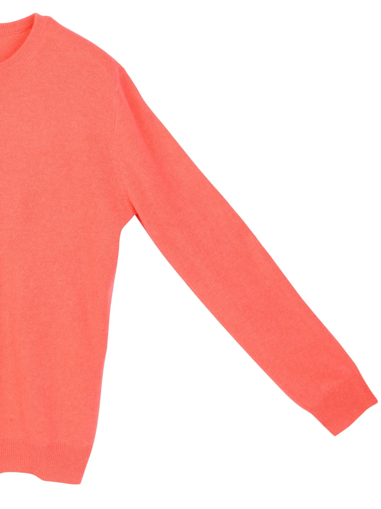 Men Crew Neck Sweater_Coral