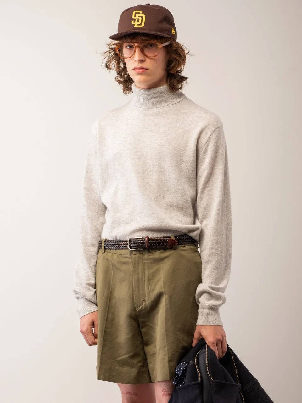 Men Turtleneck Sweater_Grey