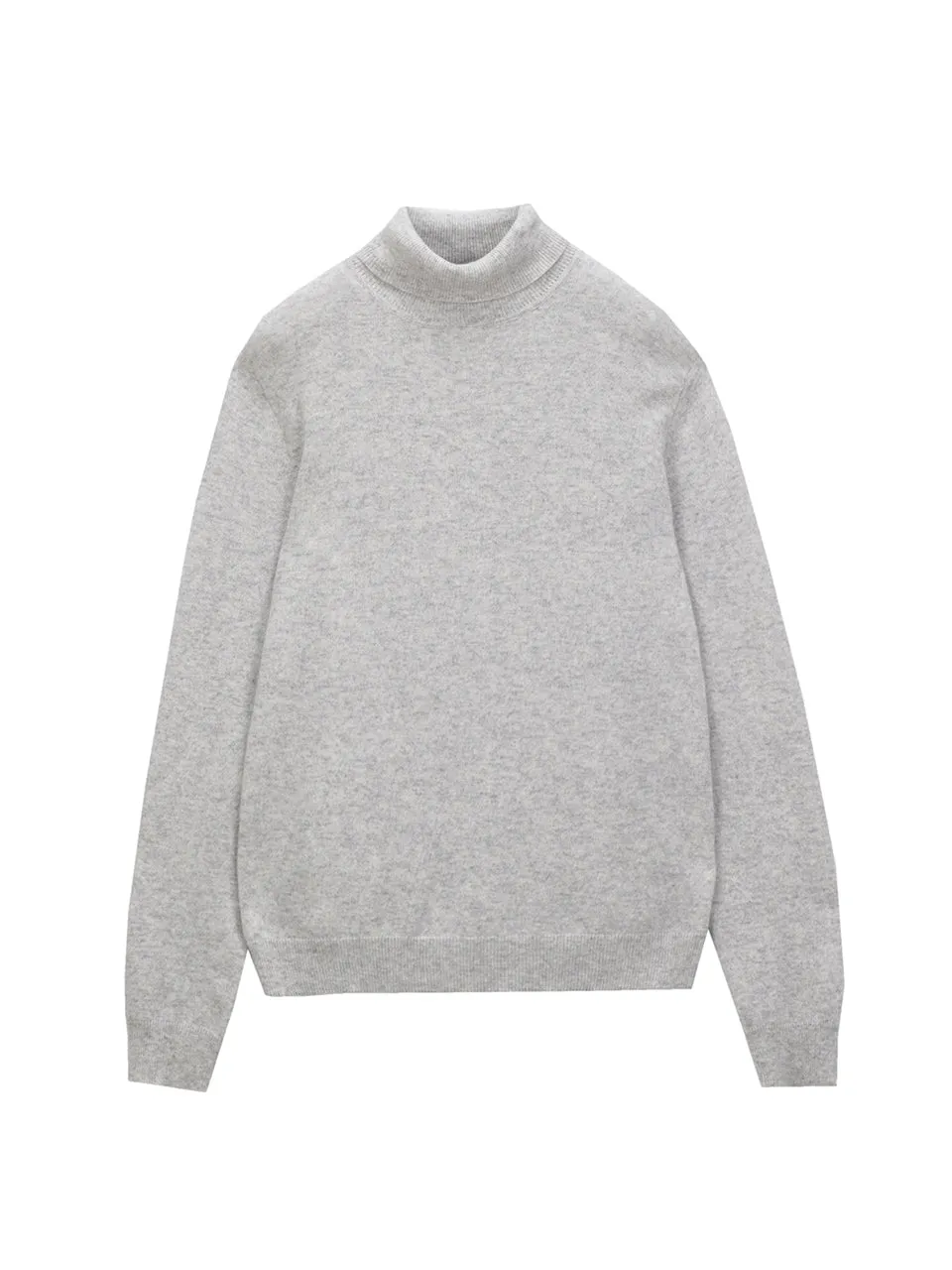 Men Turtleneck Sweater_Grey