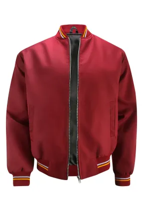 Mens Classic Monkey Jacket - Burgundy