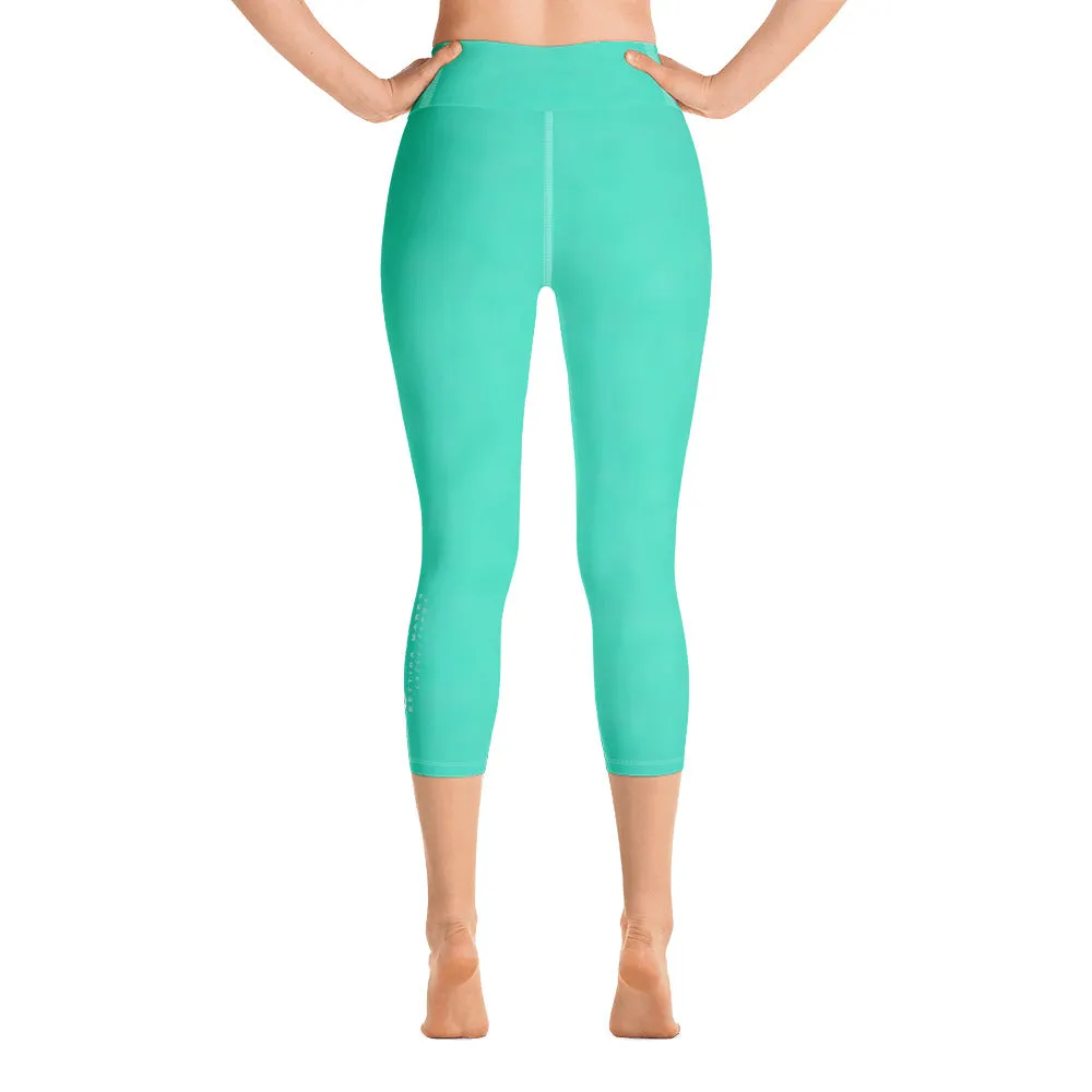 Mint Green Healing Yoga Capri Leggings