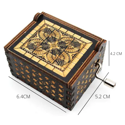 Money Heist Wooden Handcrafted Music Box (Black) - Unmask the Symphony of Intrigue 🏴‍☠️🎶 128482