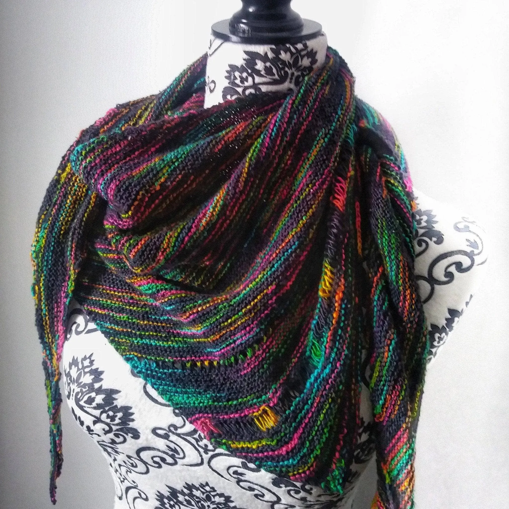 Neon Pop Shawl Knitting Kit