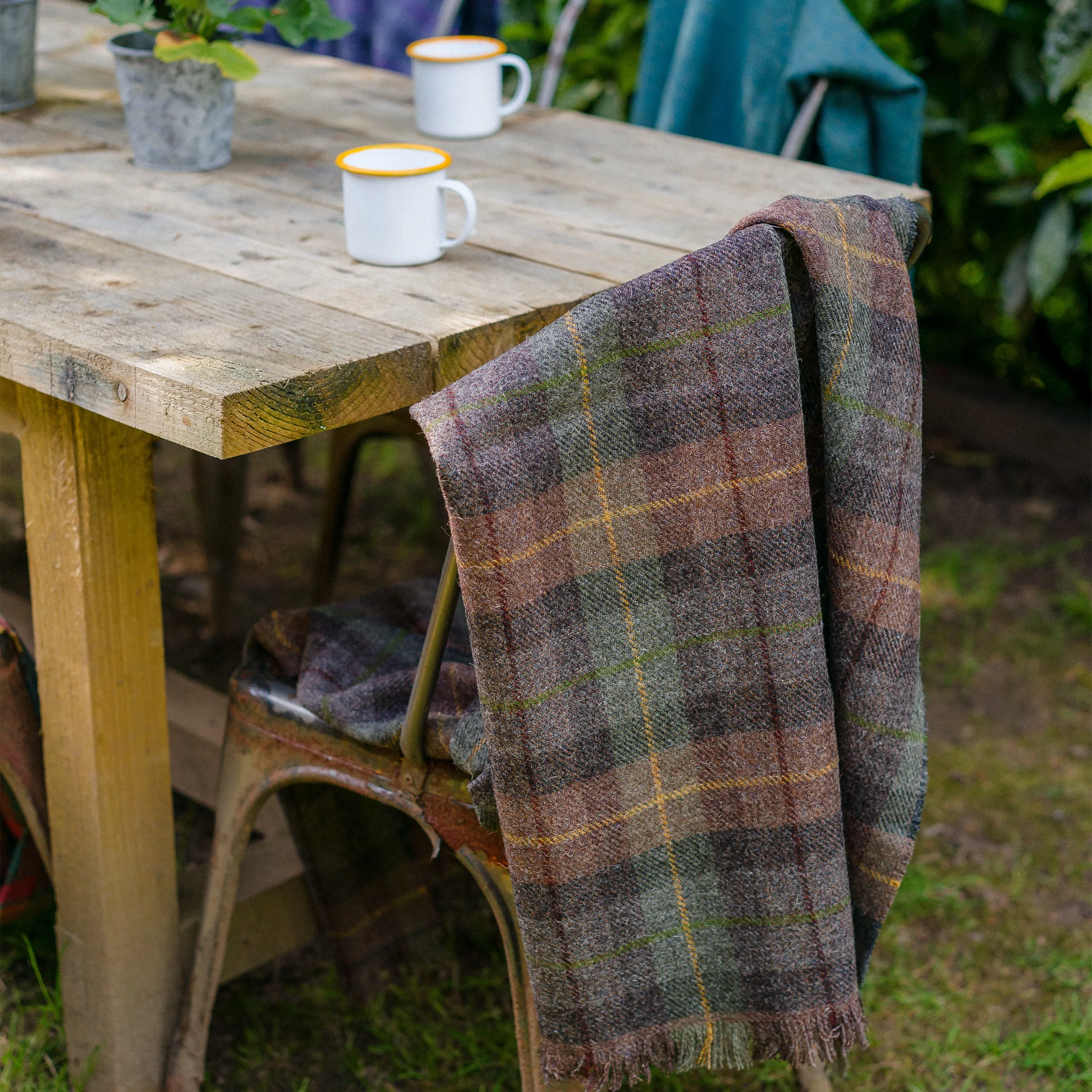 Oakwoods Tartan Wrap Blanket