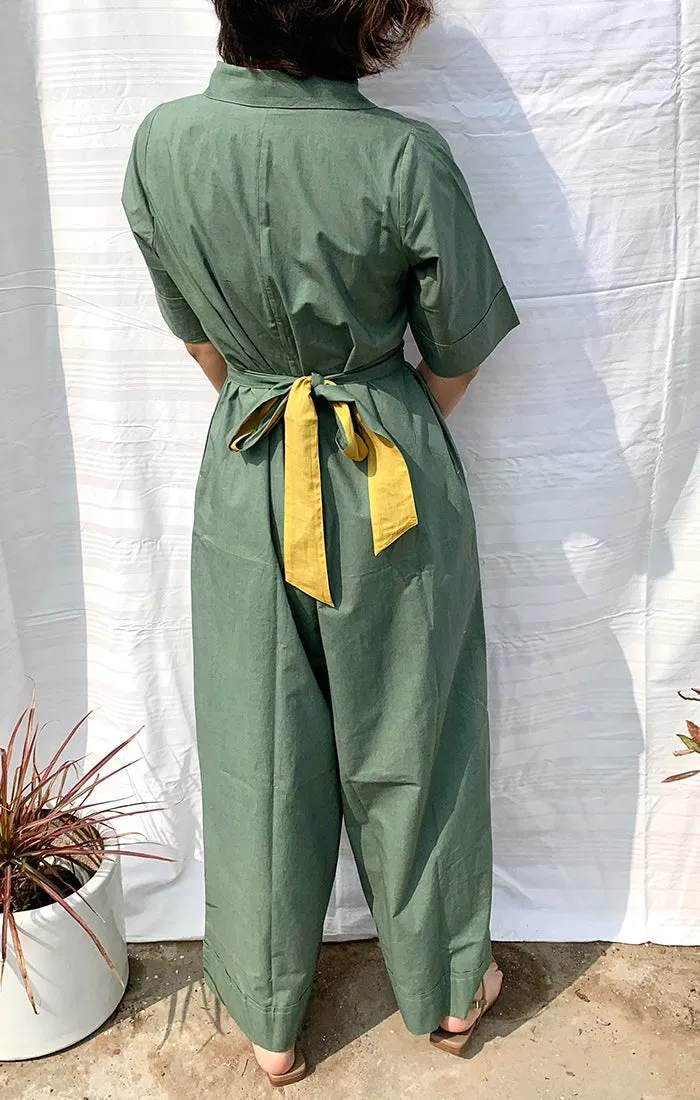 Organic Cotton Mint Green Jumpsuit