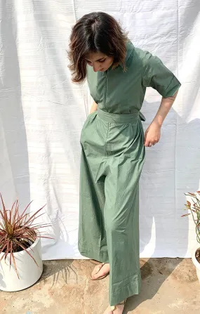 Organic Cotton Mint Green Jumpsuit