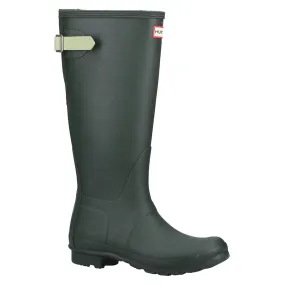 Original Tall Back Adjustable Wellington Boots - Green by Hunter