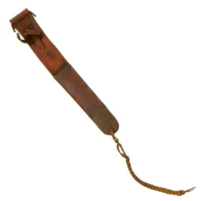 Original U.S. WWII 1943 Dated M6 Leather Scabbard by Lyon & Coulson for the M3 Fighting Knife - Scabbard Only